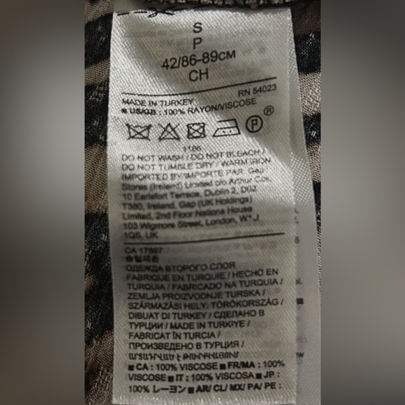 BANANA REPUBLIC ANIMAL PRINT DRESS SLEEVELESS SUMMER DRESS SIZE SMALL - Picture 11 of 11